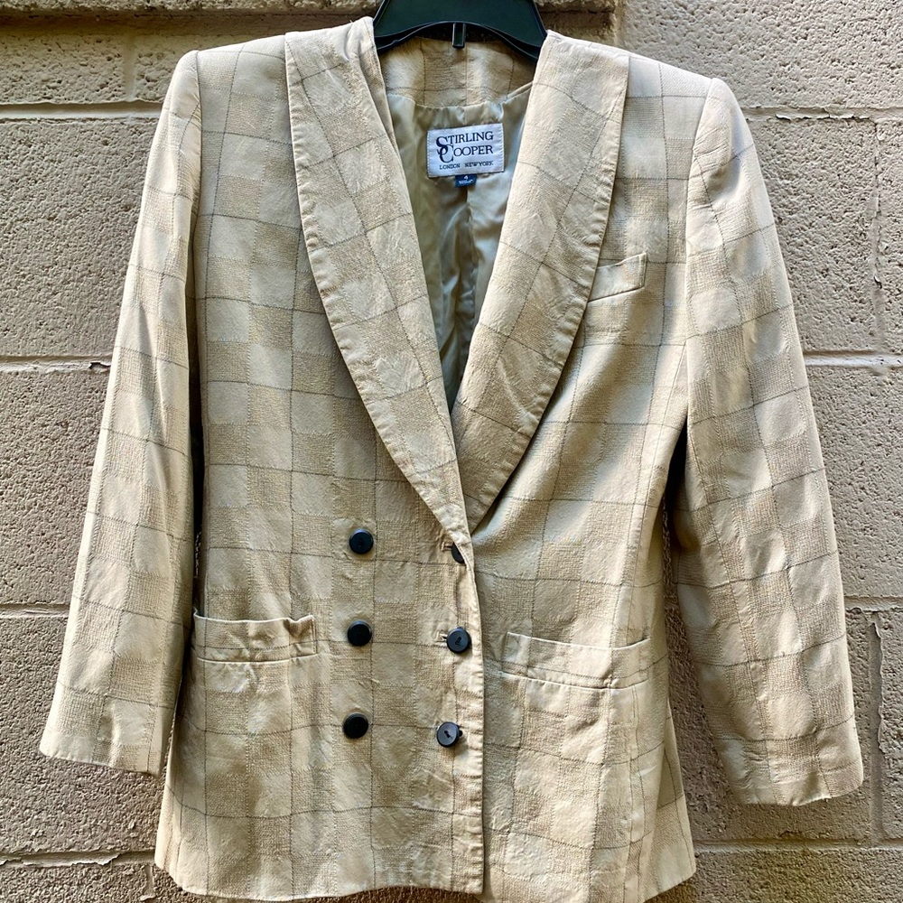 Women's Checkered Sterling Cooper Blazer